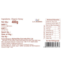 Load image into Gallery viewer, Raw Organic Honey 400g
