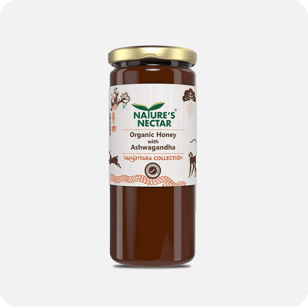 Organic Honey with Ashwagandha 325g | Natures Nectar