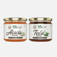 Load image into Gallery viewer, Acacia and Tulsi Honey Combo 800g + Organic Honey 150g Free
