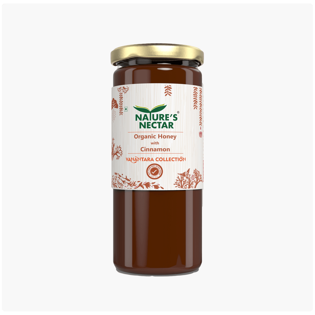 Organic Honey with Cinnamon 325g | Natures Nectar